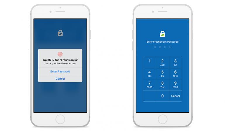 FreshBooks Touch ID