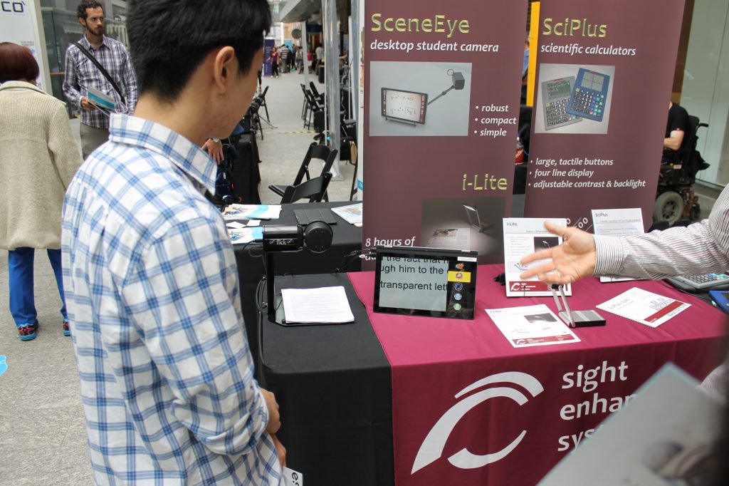 Sight Enhancement Systems’ technology assists visually-impaired school children by providing them with products such as accessible talking calculators and portable desktop cameras.