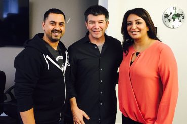 Uber CEO Travis Kalanick, Barinder Rasode and Launch Academy’s Ray Walia