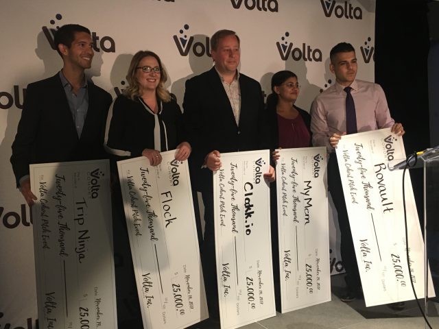 Rovault Clockkio Trip Ninja Flock and MyMem recieve $25000 investment from Volta Cohort