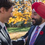 Justin Trudeau and Navdeep Bains