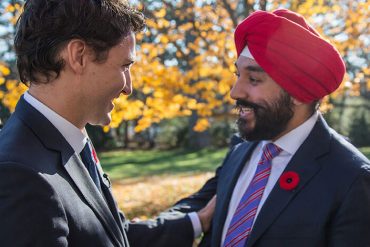 Justin Trudeau and Navdeep Bains