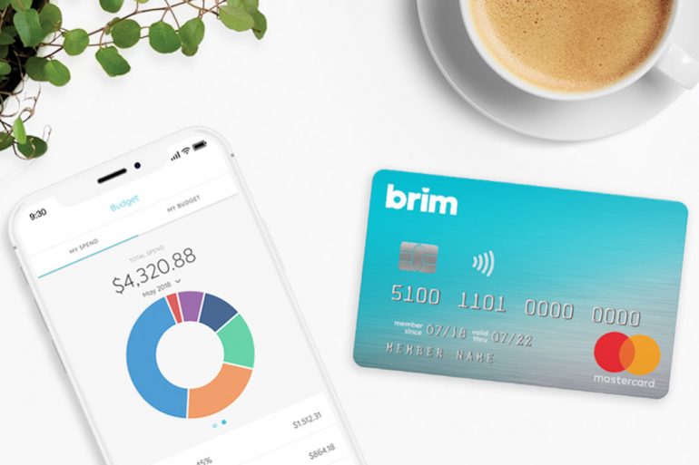 Brim Financial's mobile app and credit card