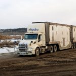 Hydra Energy-branded semi tractor trailer truck