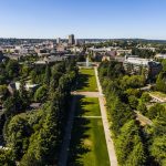 University of Washington campus aerial view