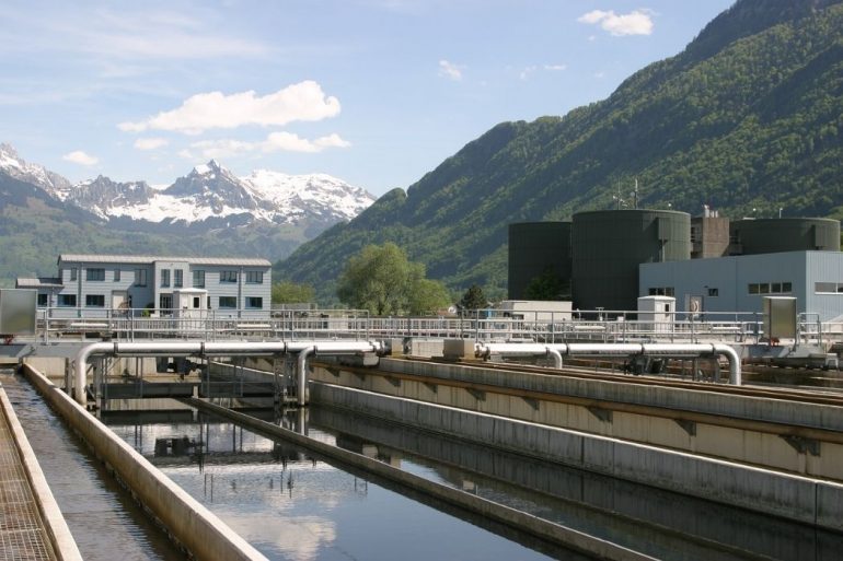 Sewage treatment plant in Sweden
