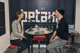 Bessemer Venture Partners' Alexandra Sukin sitting across BetaKit editor-in-chief Douglas Soltys for the BetaKit podcast episode