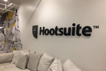 Hootsuite Toronto logo wall