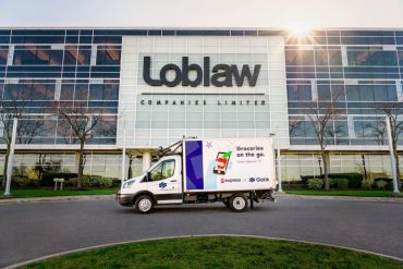 Loblaws truck infront of Loblaws store