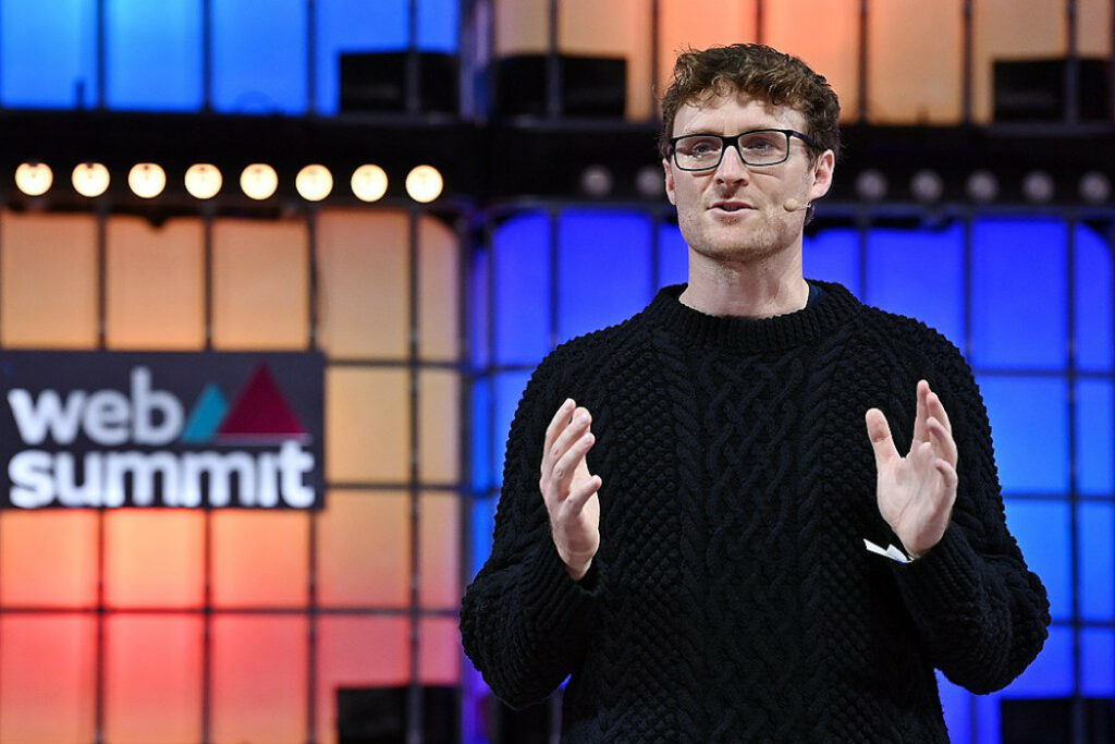 Paddy Cosgrave speaking at Web Summit 2022