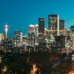 Calgary night skyline