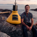 MarineLabs Founder and CEO Dr Scott Beatty with MarineLabs sensor buoy